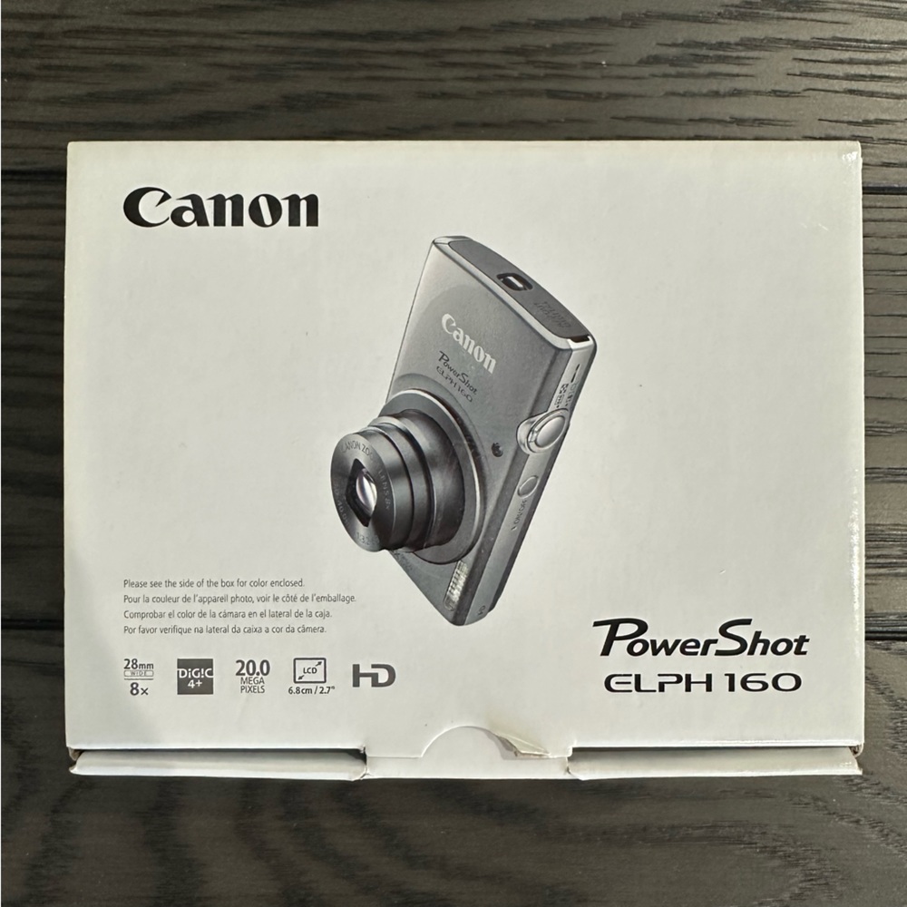 Canon PowerShot ELPH160 Camera.Good Condition. Works.Battery & Charger Included.